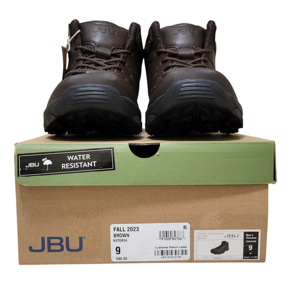 JBU Water Resistant Combat Hiking Boots Torrence Size US 9M Brown Faux Leather main image 5